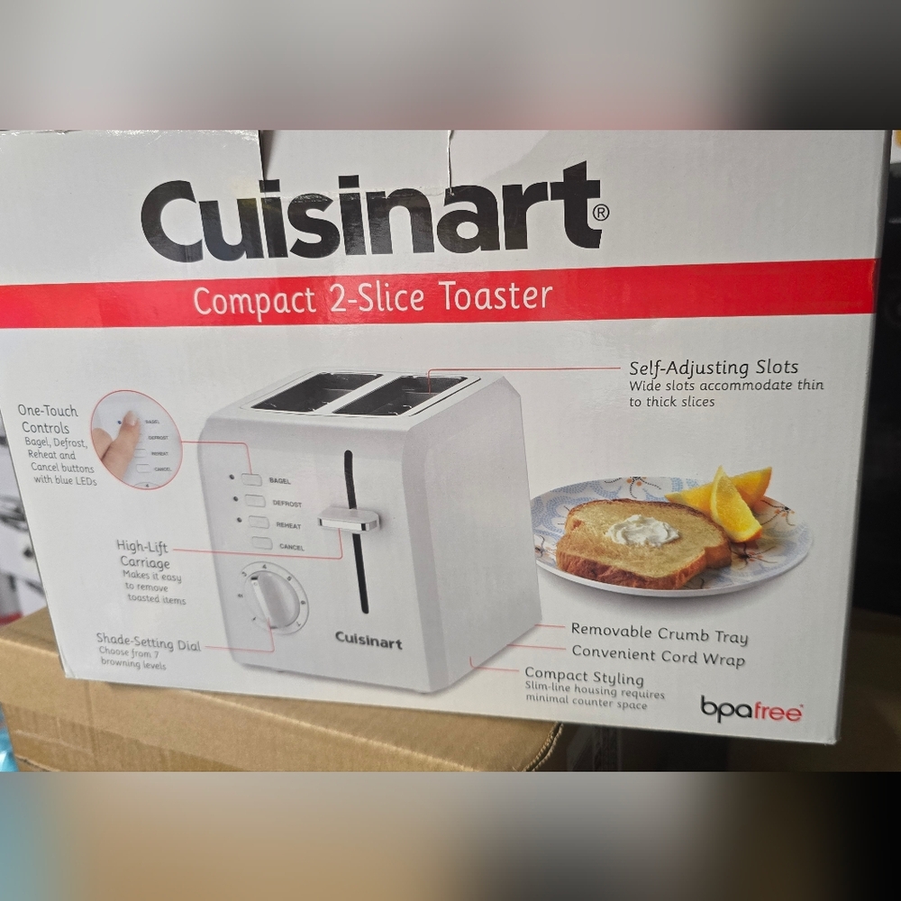 Cuisinart 2 Slice Toaster - White - CPT-122